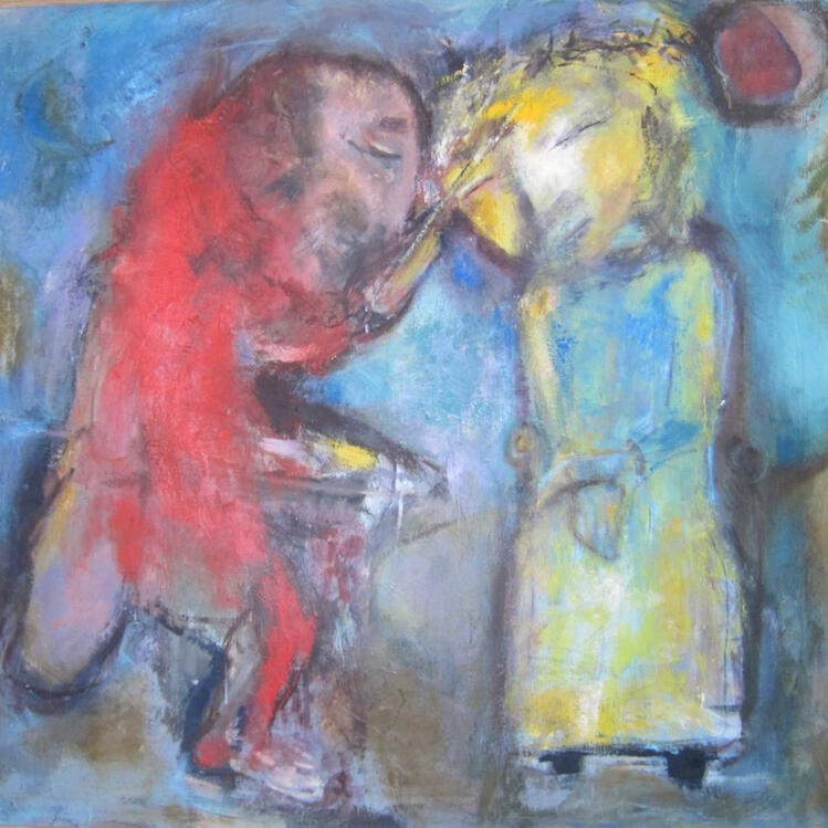 Painting the Bindi on Jesus