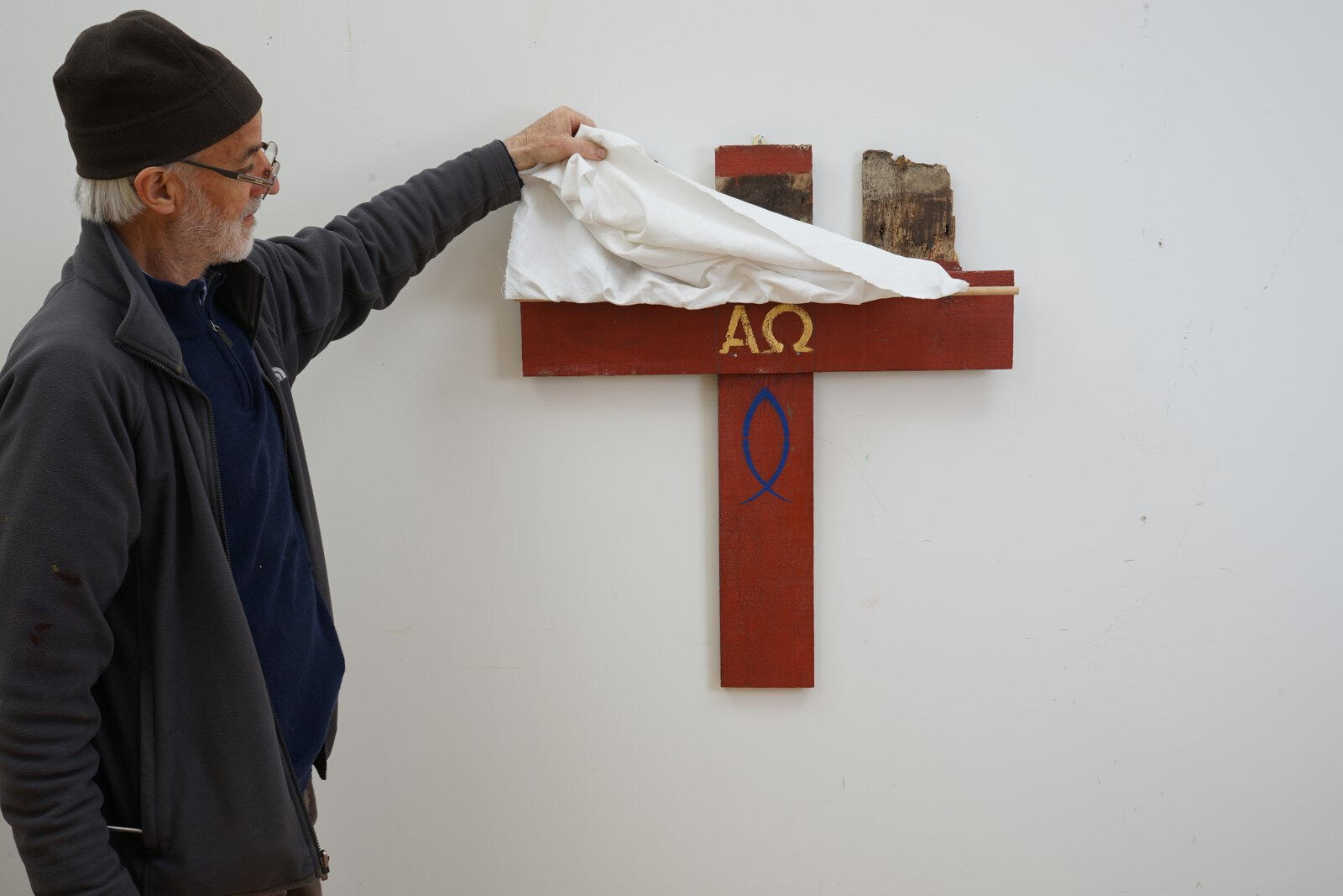 Veil (Unveiled) Over Cross